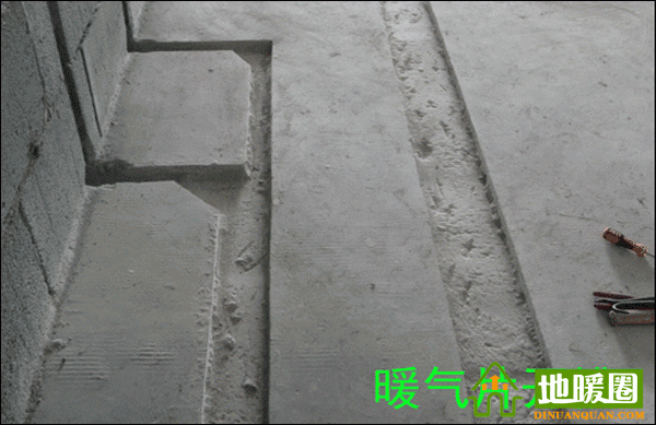 武漢暖氣安裝，暖氣開槽